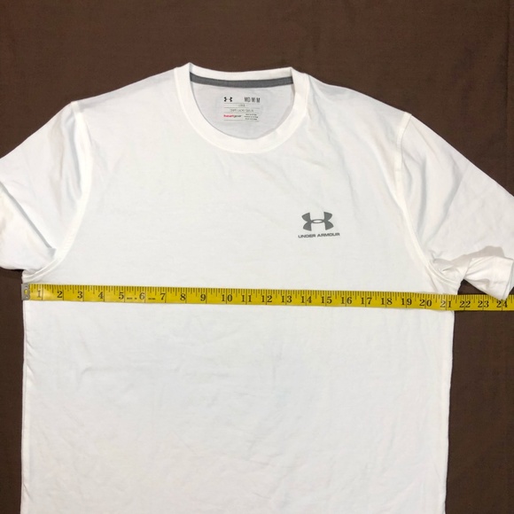 Under Armour Shirts Mens White Under Armour Short Sleeve Tee Size M